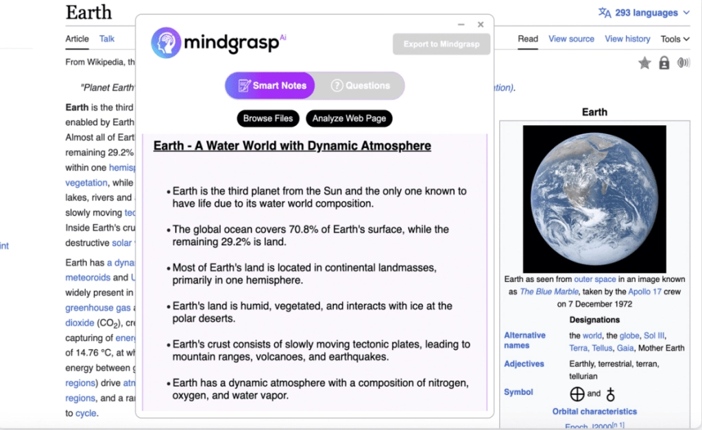 Mindgrasp Canvas Chrome Extension